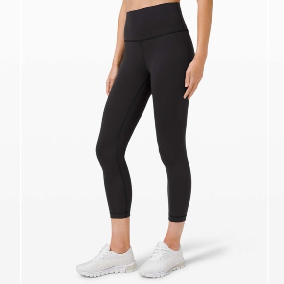 Lululemon Wunder Train High-Rise Crop 23" Black size 4 - Picture 2 of 10